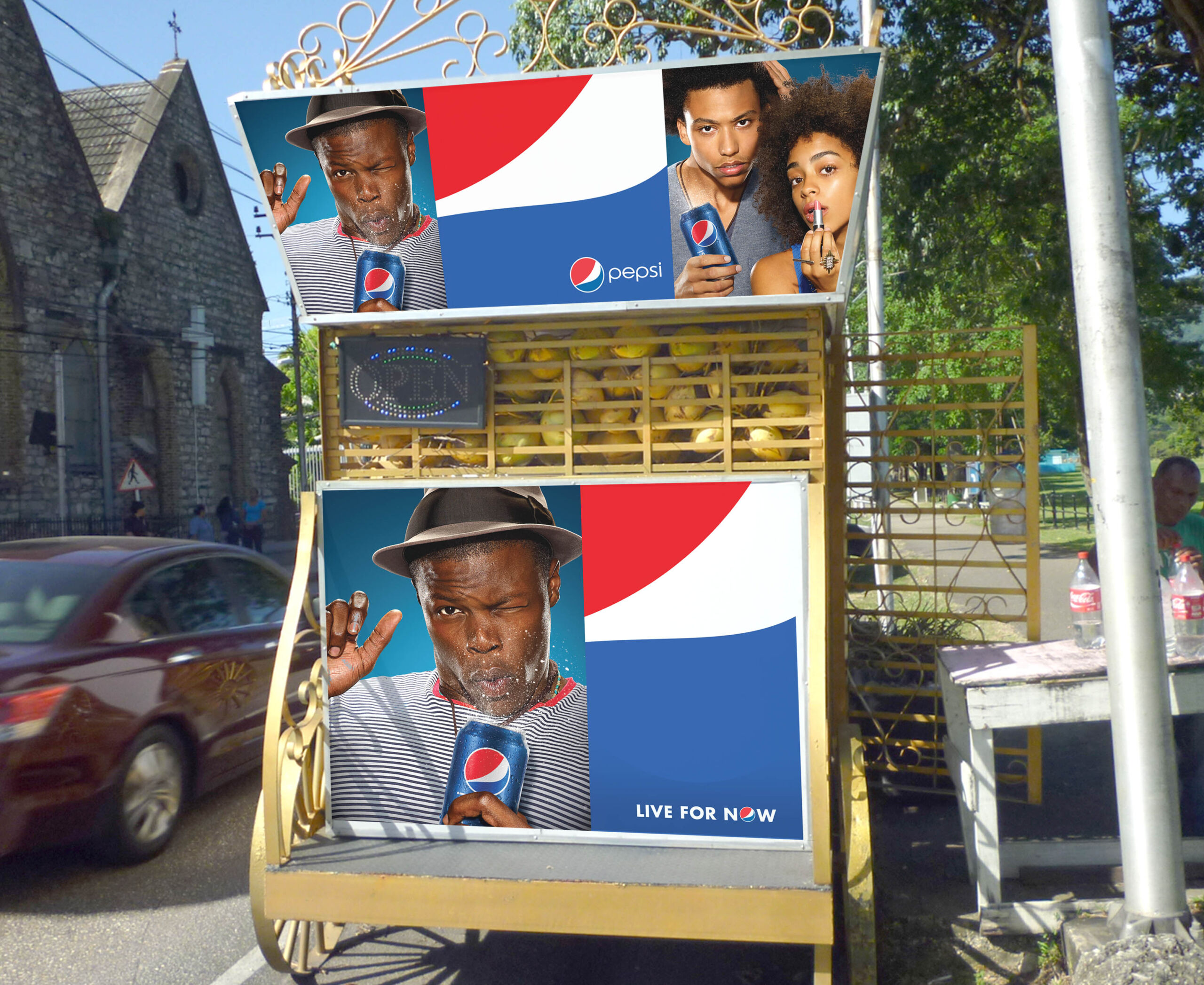 Pepsi Coconut Cart